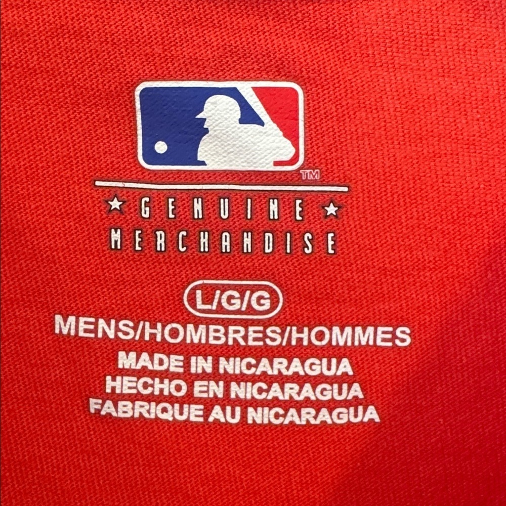 MLB Cleveland Indians, Red Short Sleeve Shirt, Size Women’s Large - Picture 3 of 4